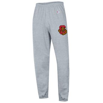 Men's Champion Heather Gray Cornell Big Red Powerblend Fleece Team Sweatpants