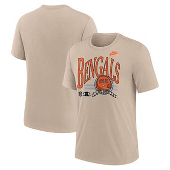 Men's Nike Sand Cincinnati Bengals Rewind Tri-Blend T-Shirt