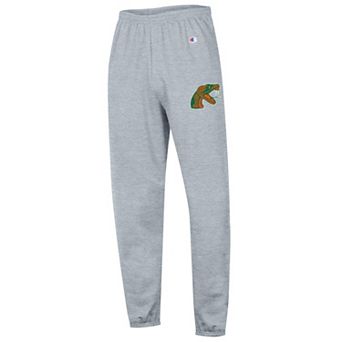 Men's Champion Heather Gray Florida A&M Rattlers Powerblend Fleece Team Sweatpants
