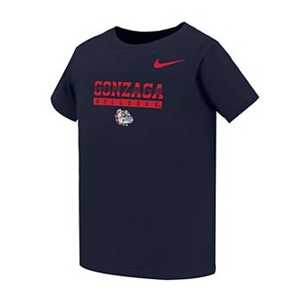 Toddler Nike Navy Gonzaga Bulldogs Dri-FIT Name Bar Legend T-Shirt