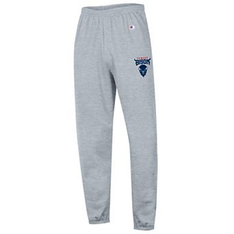 Men's Champion Heather Gray Howard Bison Powerblend Fleece Team Sweatpants