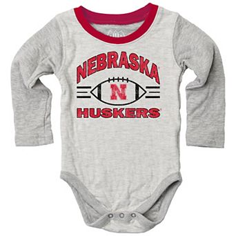 Infant Wes & Willy Gray Nebraska Huskers Jie Jie Hopper Set