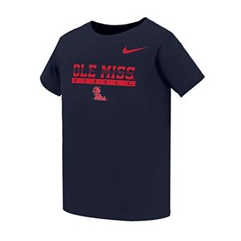 Toddler Nike Navy Ole Miss Rebels Dri-FIT Name Bar Legend T-Shirt