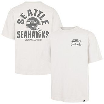 Men's '47 Off White Seattle Seahawks Photon Dust Foundation T-Shirt