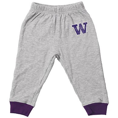 Infant Wes & Willy Gray Washington Huskies Jie Jie Hopper Set