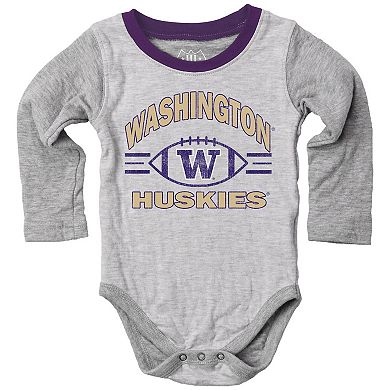 Infant Wes & Willy Gray Washington Huskies Jie Jie Hopper Set