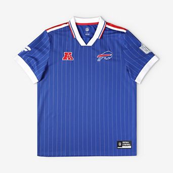 Men's Fanatics Royal Buffalo Bills Football x Football Collared Fan Top