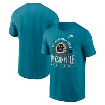 Men's Nike Teal Jacksonville Jaguars Rewind Team Spirit Essential Cotton T-Shirt