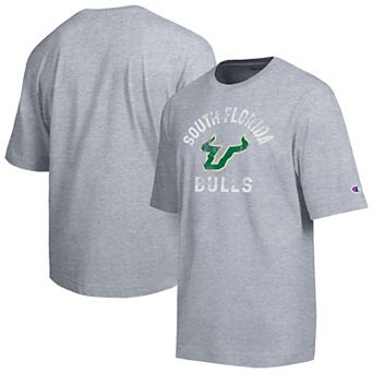 Men's Champion Heather Gray South Florida Bulls Weathered Team T-Shirt