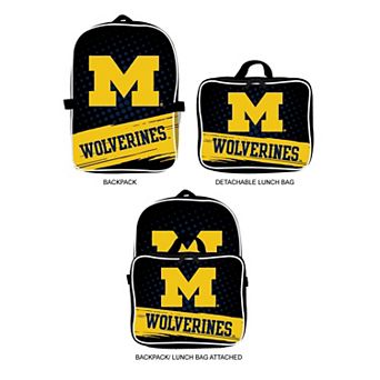 MOJO Michigan Wolverines Backpack & Lunch Box 2 pc Set
