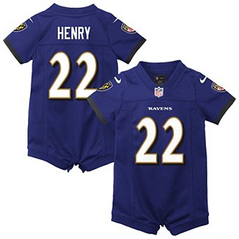 Infant Nike Derrick Henry Purple Baltimore Ravens Romper Jersey
