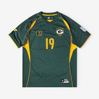Youth Fanatics Green Green Bay Packers Football x Football V-Neck Fan Top