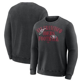 Men's Fanatics Black San Francisco 49ers Halftime Lead Relaxed Heavyweight French Terry Sweatshirt