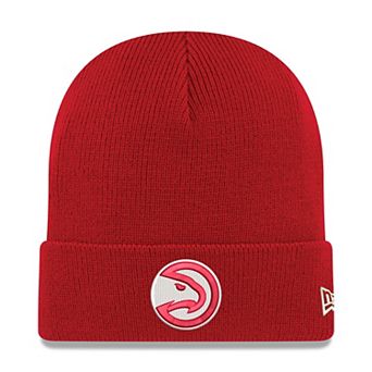 Men's New Era Red Atlanta Hawks Cuffed Knit Hat