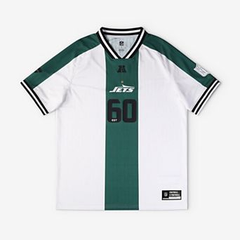 Youth Fanatics White New York Jets Football x Football V-Neck Fan Top