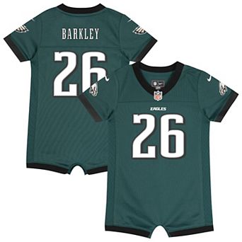Infant Nike Saquon Barkley Midnight Green Philadelphia Eagles Romper Jersey