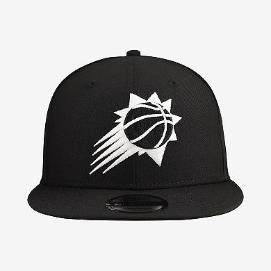 Men's New Era Black Phoenix Suns Team 9FIFTY Snapback Hat