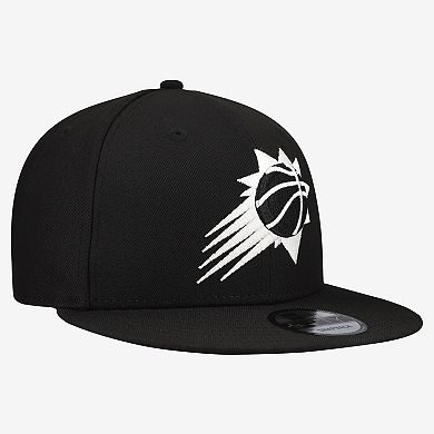 Men's New Era Black Phoenix Suns Team 9FIFTY Snapback Hat