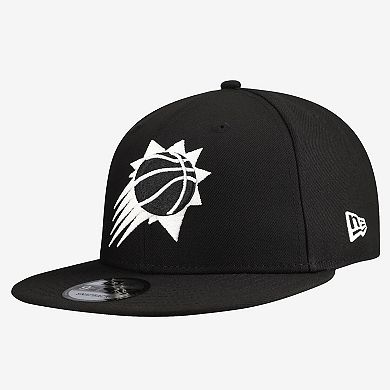 Men's New Era Black Phoenix Suns Team 9FIFTY Snapback Hat