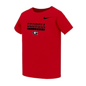 Toddler Nike Red Georgia Bulldogs Dri-FIT Name Bar Legend T-Shirt