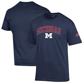 Men's Champion Navy Michigan Wolverines Americana 250th Arch T-Shirt