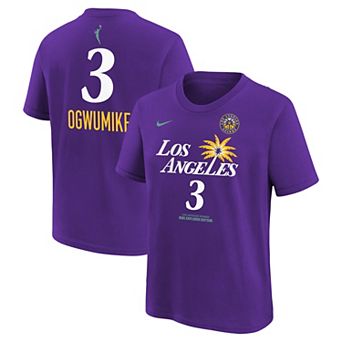 Youth Nike Nneka Ogwumike Purple Los Angeles Sparks Explorer Edition Name & Number T-Shirt