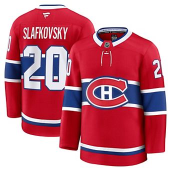 Men's Fanatics Juraj Slafkovsky Red Montreal Canadiens Premium Jersey
