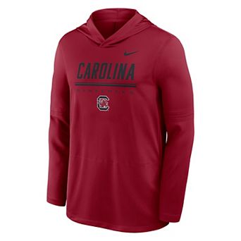 Men's Nike Garnet South Carolina Gamecocks 2026 Sideline Dri-FIT Long Sleeve Hoodie T-Shirt
