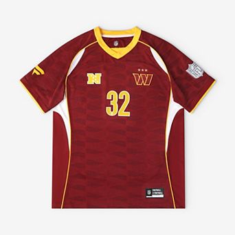 Youth Fanatics Burgundy Washington Commanders Football x Football V-Neck Fan Top