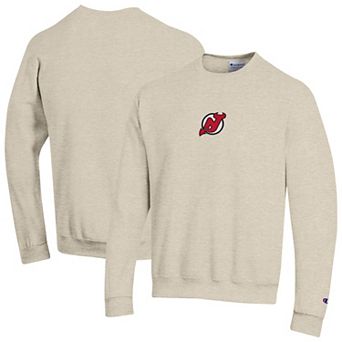 Men's Champion Oatmeal New Jersey Devils Eco Powerblend Sweatshirt