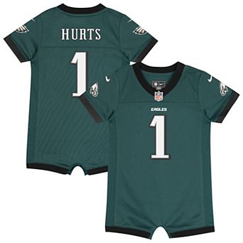 Infant Nike Jalen Hurts Midnight Green Philadelphia Eagles Romper Jersey