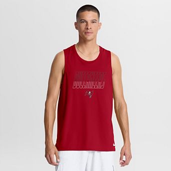 Men's Nike Red Tampa Bay Buccaneers Kickoff Miler Dri-FIT Tank​ Top
