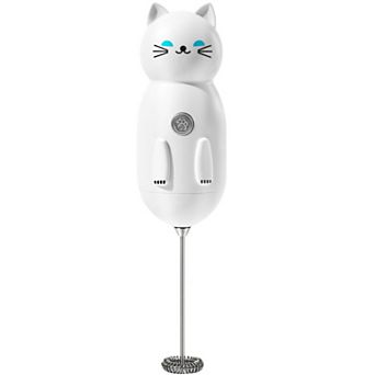 Zulay Kitchen Zuki Cat Frother with Fun Stickers Included