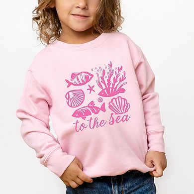 To The Sea Creatures - Toddler Graphic Sweatshirt