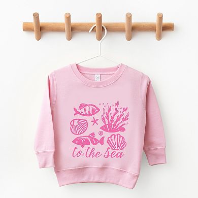 To The Sea Creatures - Toddler Graphic Sweatshirt