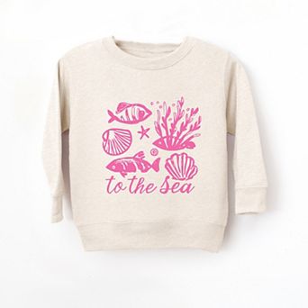 To The Sea Creatures - Toddler Graphic Sweatshirt