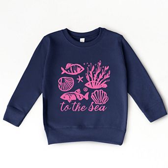 To The Sea Creatures - Toddler Graphic Sweatshirt