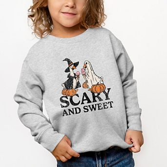 Scary and Sweet Geese - Toddler Graphic Sweatshirt