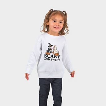 Scary and Sweet Geese - Toddler Graphic Sweatshirt