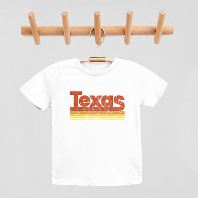 Texas Retro Stripes - Youth Short Sleeve Graphic T-Shirt
