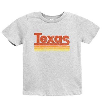 Texas Retro Stripes - Youth Short Sleeve Graphic T-Shirt