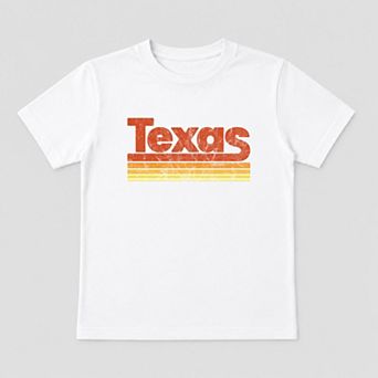 Texas Retro Stripes - Toddler Short Sleeve Graphic T-Shirt