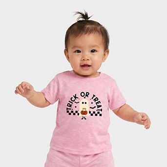 Trick Or Treat Ghost - Infant Jogger Pant Crew Set