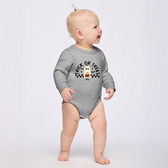 Trick Or Treat Ghost - Infant Fleece BodySuit