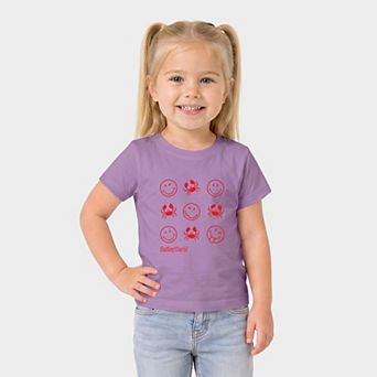 SmileyWorld Crabby Grid - Toddler Short Sleeve Graphic T-Shirt