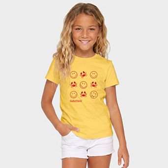SmileyWorld Crabby Grid - Youth Short Sleeve Graphic T-Shirt