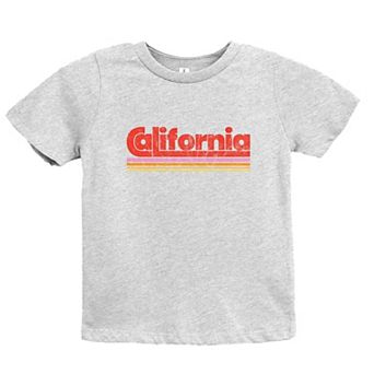 California Retro Stripes - Youth Short Sleeve Graphic T-Shirt