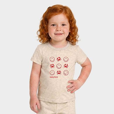 SmileyWorld Crabby Grid - Toddler Crew Shorts Set