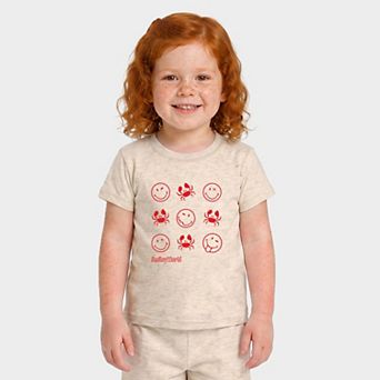 SmileyWorld Crabby Grid - Toddler Crew Shorts Set