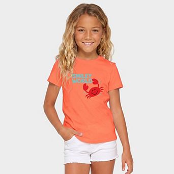 SmileyWorld Crabby - Youth Short Sleeve Graphic T-Shirt